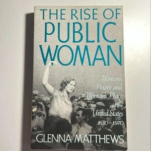 The Rise of Public Woman by Glenna Matthews - Teal & Gray Cover